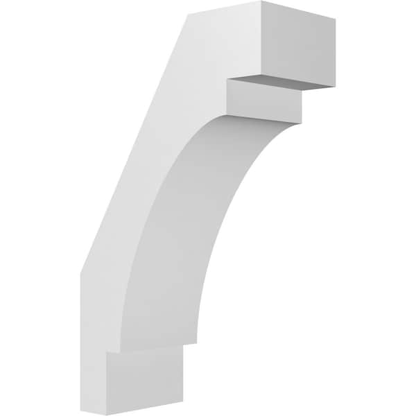 Ekena Millwork 3-in. W x 6-in. D x 10-in. H Merced Architectural Grade PVC Knee Brace BRCP03X06X10MRC - main